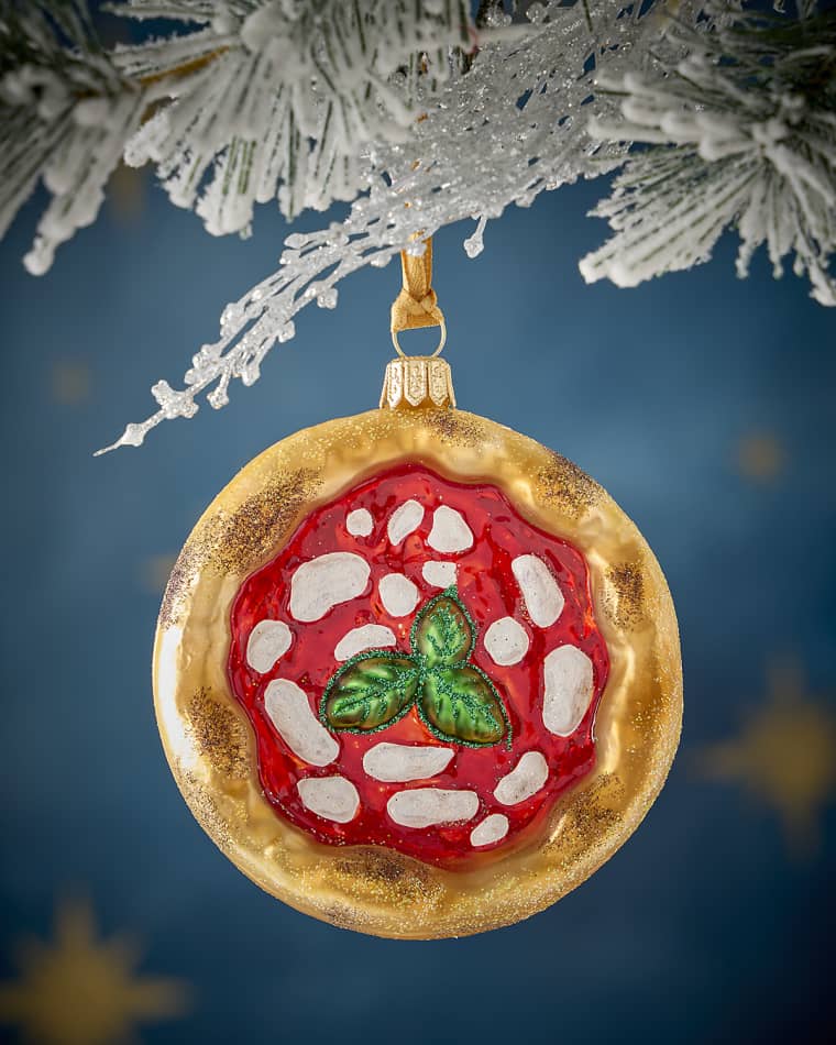 Neiman Marcus Neapolitan Pizza Christmas Ornament
