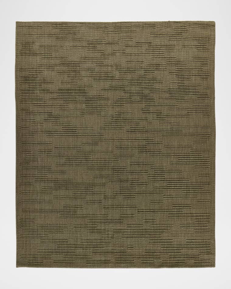 Four Hands Geist Olive Hand-Loomed Rug, 10' x 14'