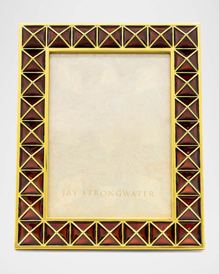 Jay Strongwater Abaculus Pyramid Frame, 3" x 4"