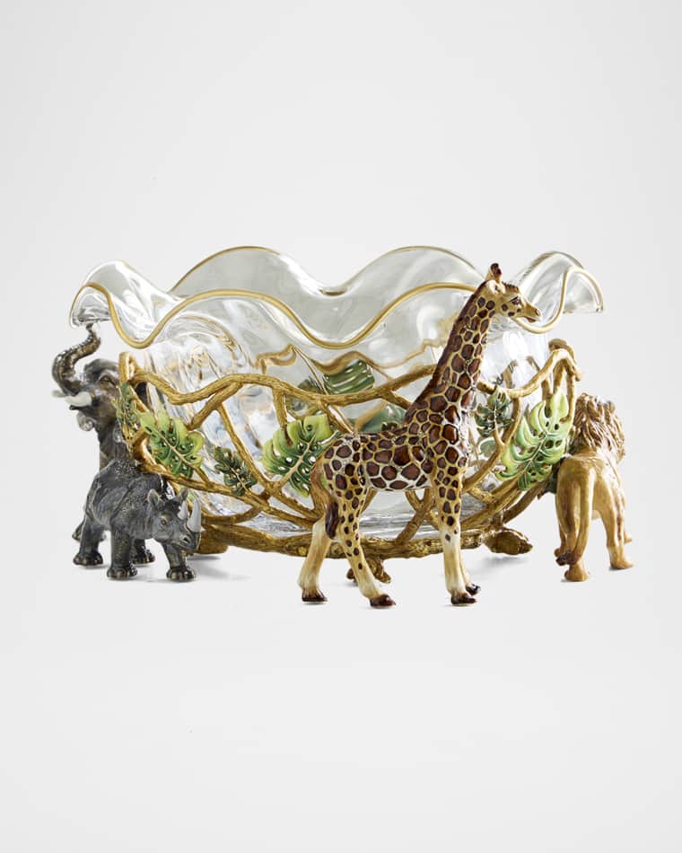 Jay Strongwater Animal Parade Bowl