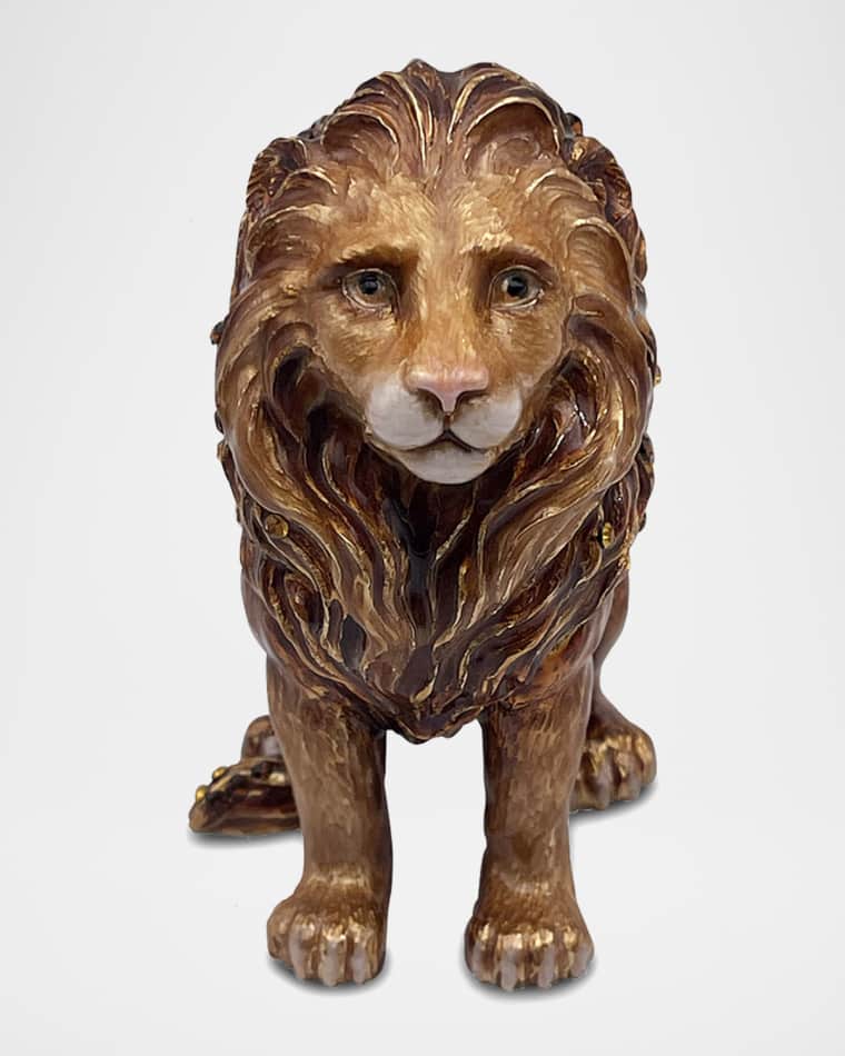Jay Strongwater Mini Lion Box