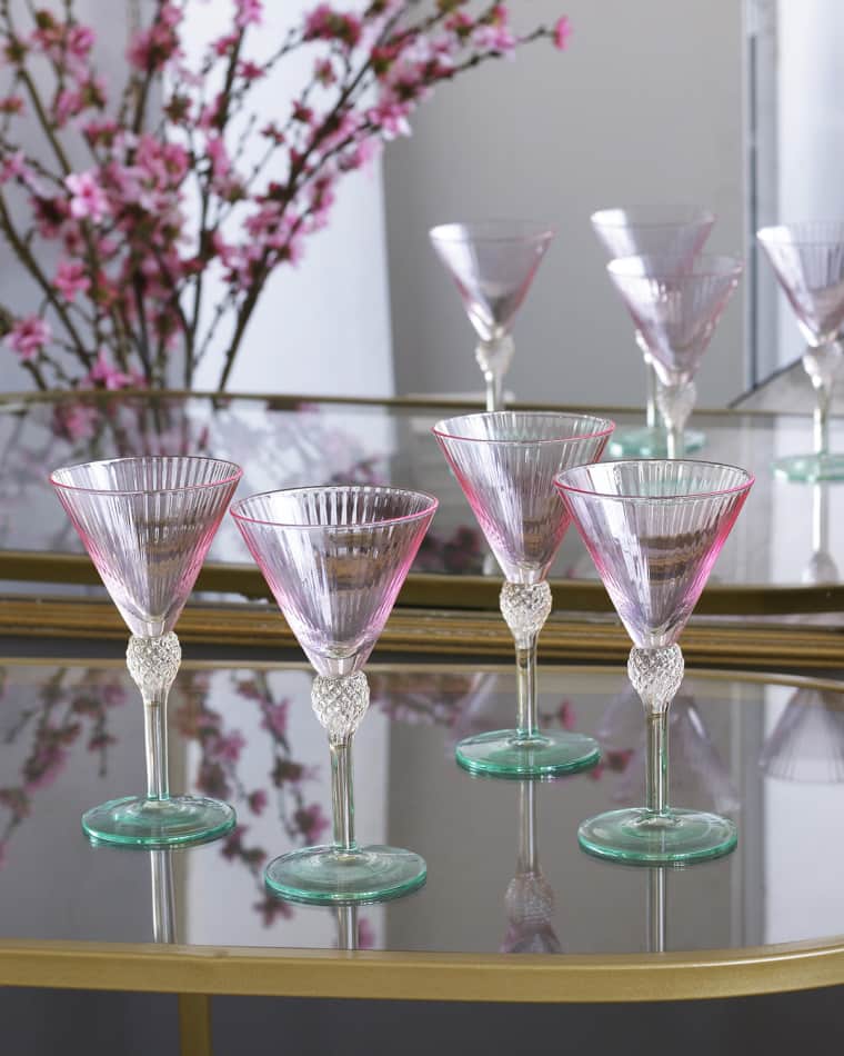 Beatriz Ball GLASS Aquarelle Martini, Set of 4