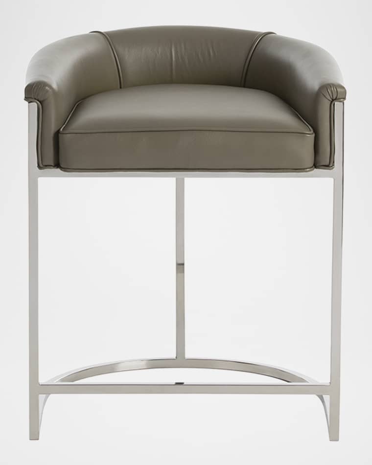 Arteriors Calvin Leather 25" Counter Stool