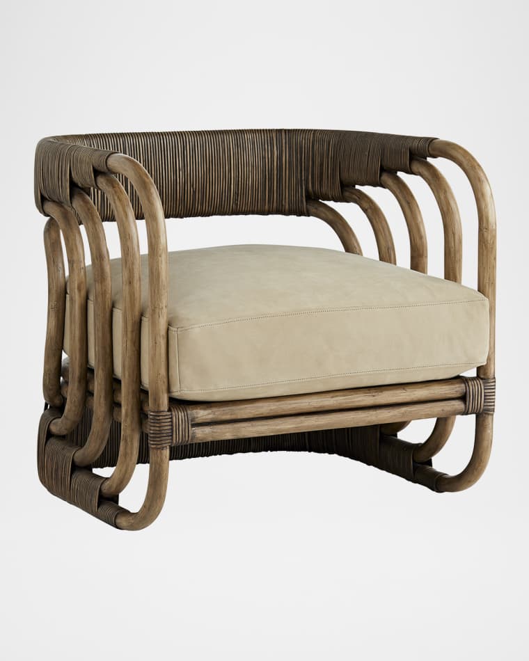 Arteriors Hamza Leather Chair