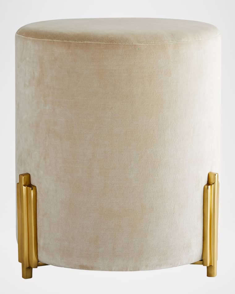 Arteriors Warby Velvet Ottoman