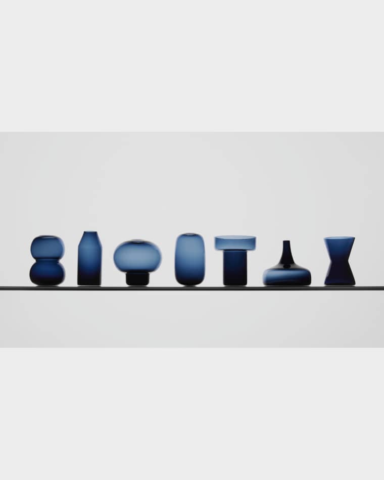 Orrefors Midsummer Limited Edition Mini Vases, Set of 7