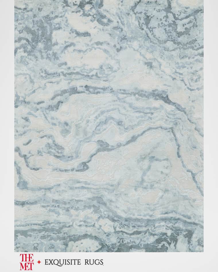 Exquisite Rugs x THE MET Saccara Hand-Loomed Blue Rug, 12' x 15' Saccara Hand-Loomed Blue Rug, 10' x 14' Saccara Hand-Loomed Blue Rug, 9' x 12'