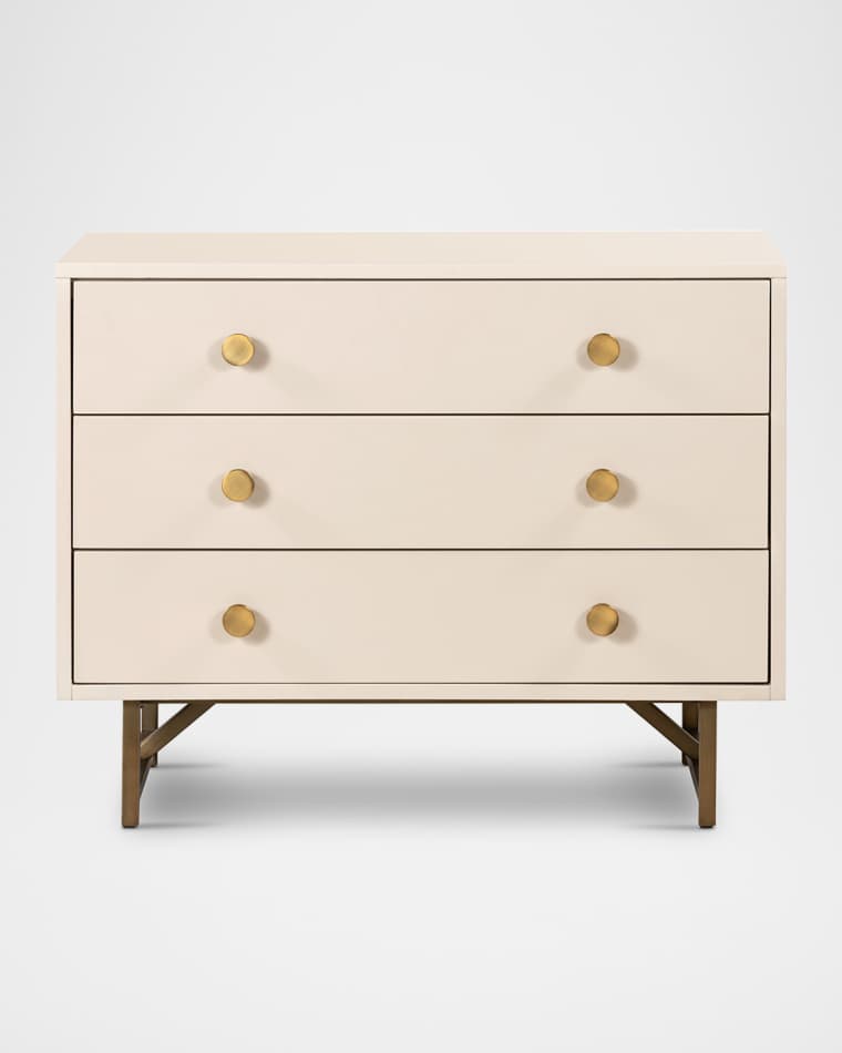 Four Hands Van 3-Drawer Nightstand