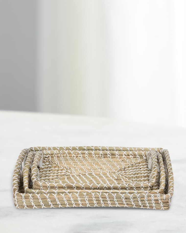 Park Hill Collection Capraia Coast Decorative Trays, Set of 3