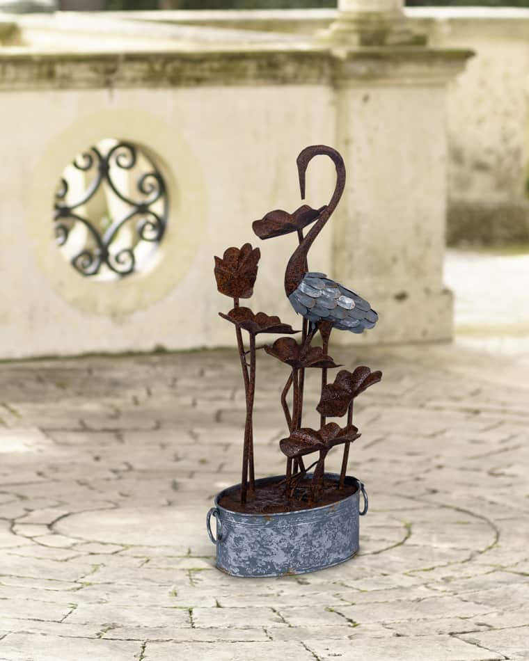 Park Hill Collections Serene Bird Outdoor Fountain