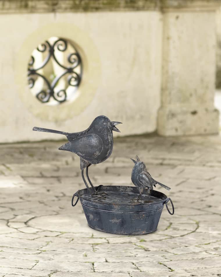 Park Hill Collections Busy Birds Outdoor Fountain