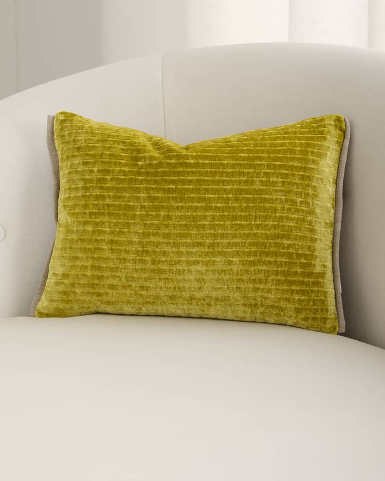 Designers Guild Mazarin Velvet Decorative Pillow, 12" x 16"