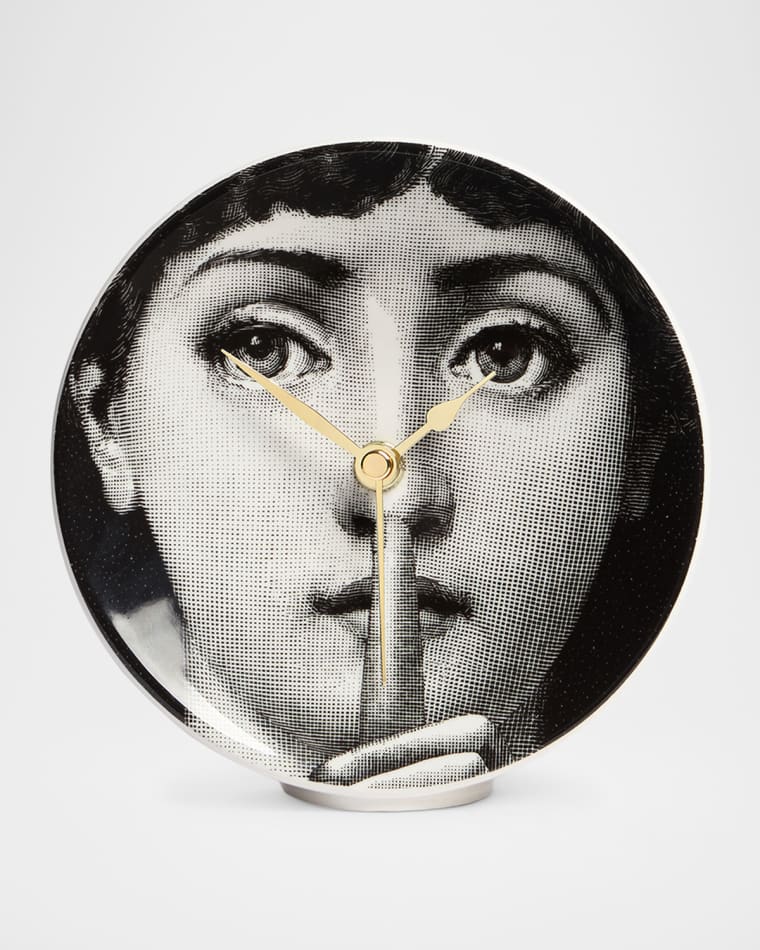 Fornasetti Silenzio Wall Clock