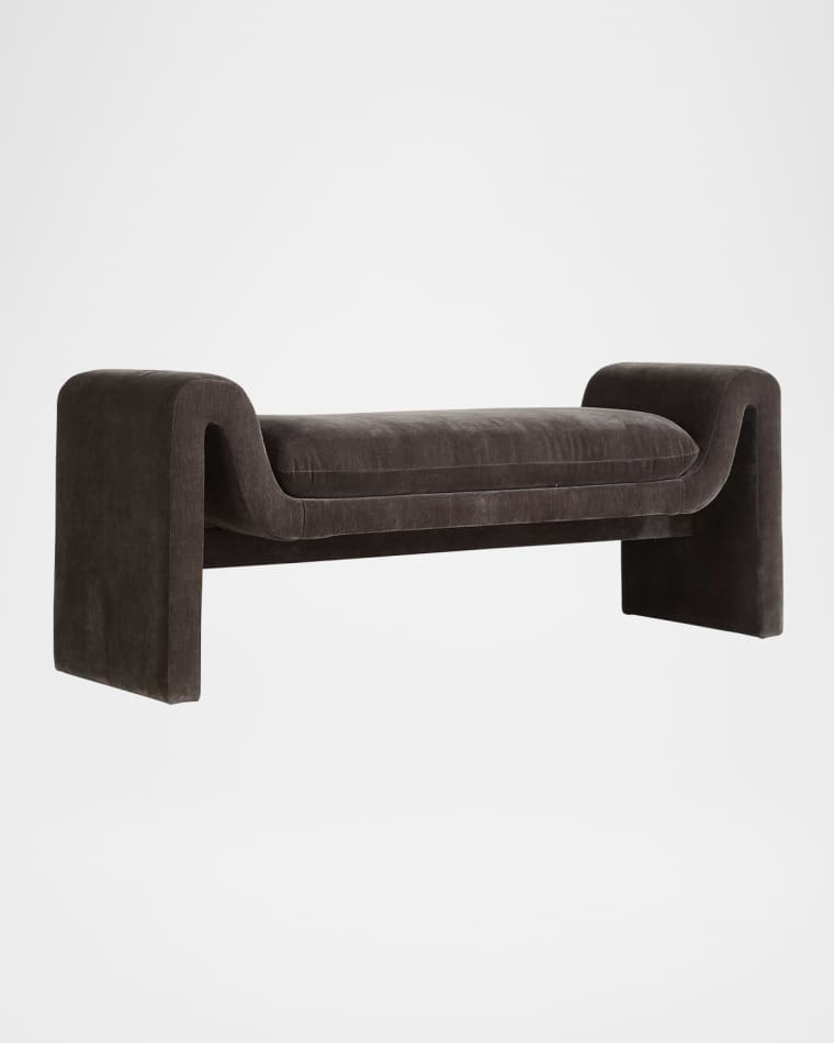 The Uttermost Co Manson Velvet Bench