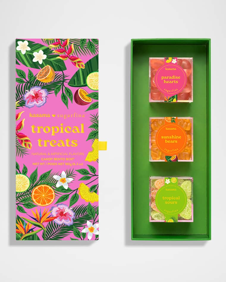 Sugarfina x Kasma Rum Tropical Treats 3-Piece Bento Box