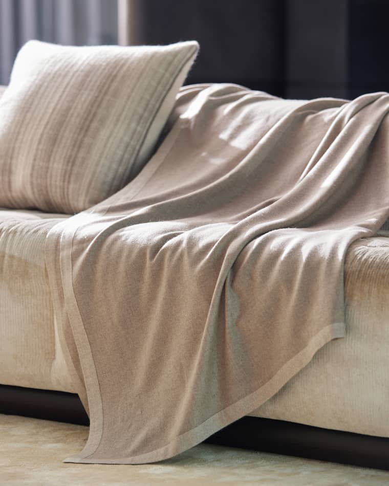 Sand River Undyed Pure Cashmere Throw