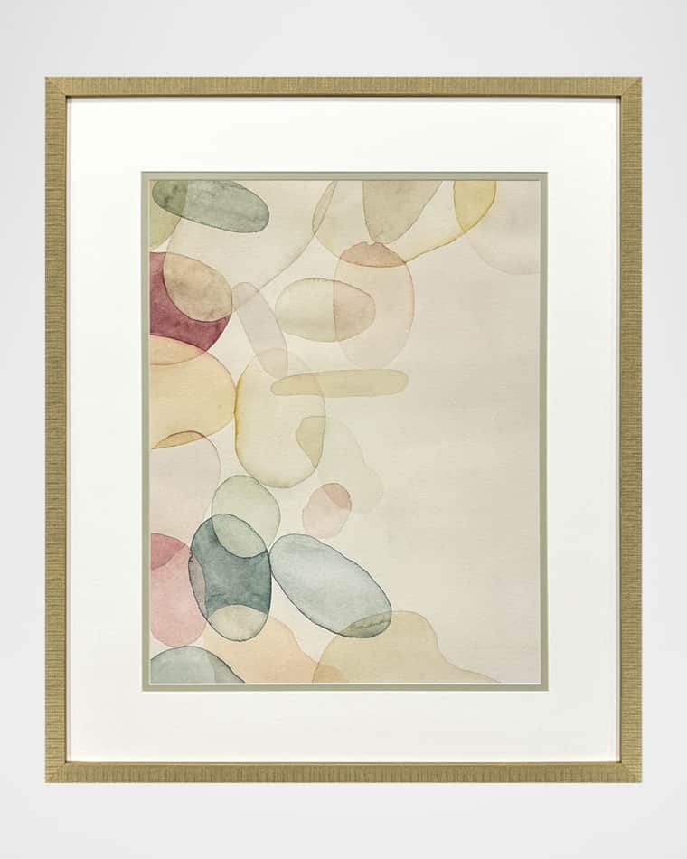 Paragon Decors "Pastel River Rock I" Framed Giclee by Grace Popp