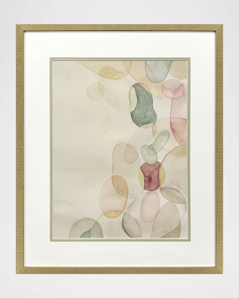 Paragon Decors "Pastel River Rock II" Framed Giclee by Grace Popp