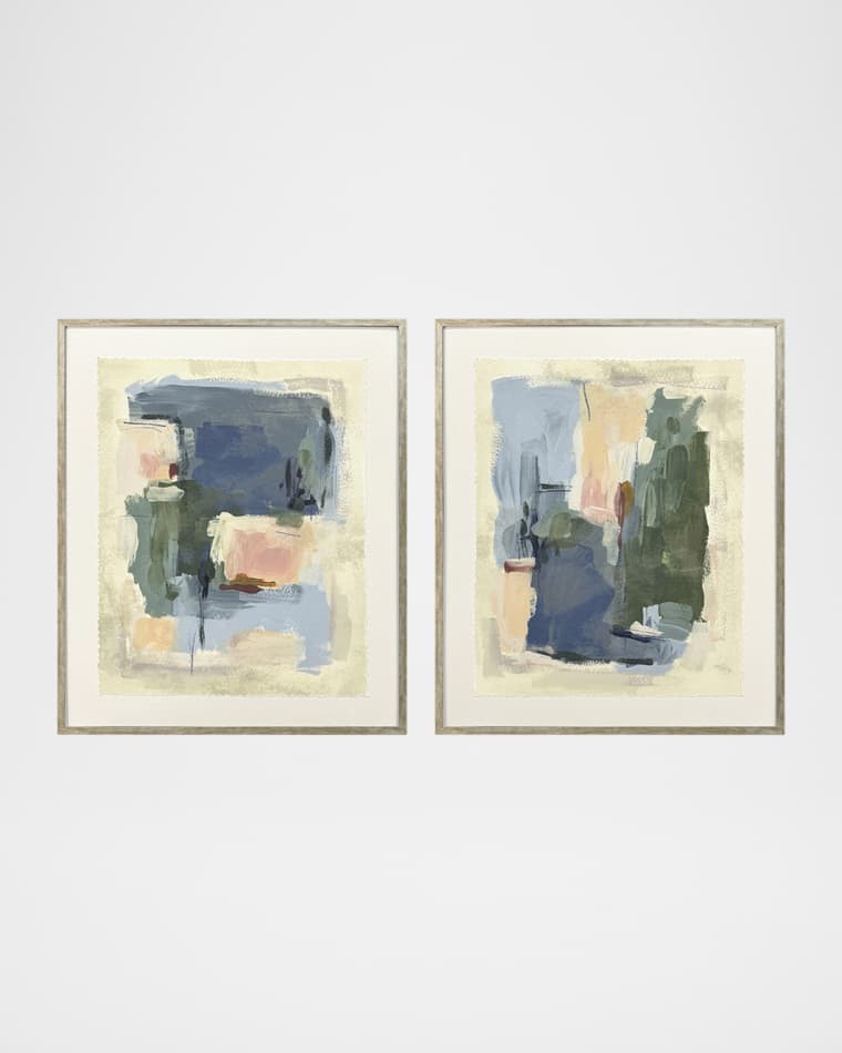 Paragon Decors "Palette Map I" Framed Giclees by June Erica Vess, Set of 2