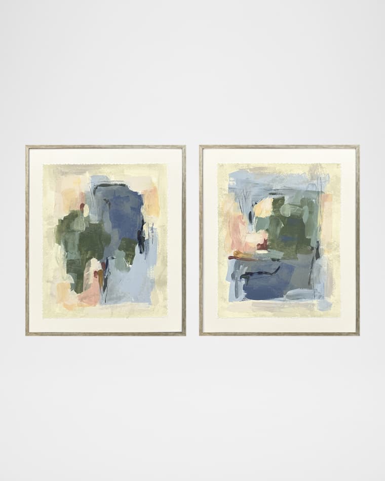Paragon Decors "Palette Map II" Framed Giclees by June Erica Vess, Set of 2