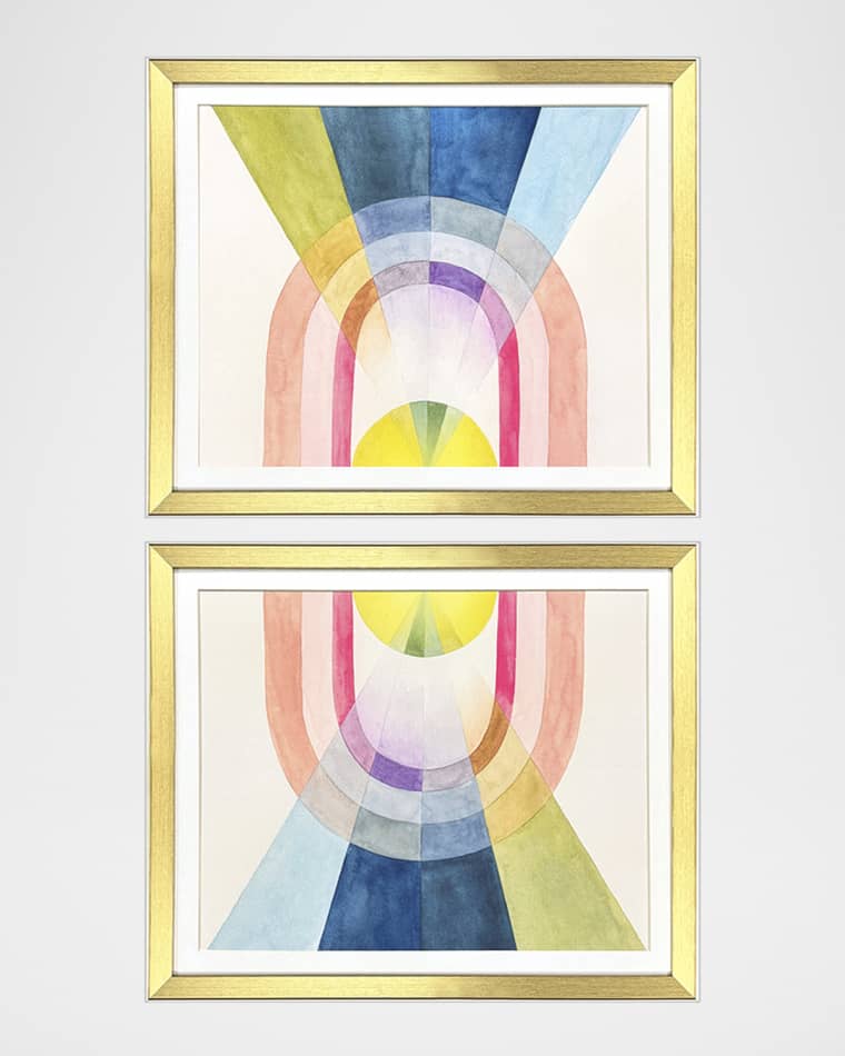 Paragon Decors "Beamed" Framed Giclees by Grace Popp, Set of 2