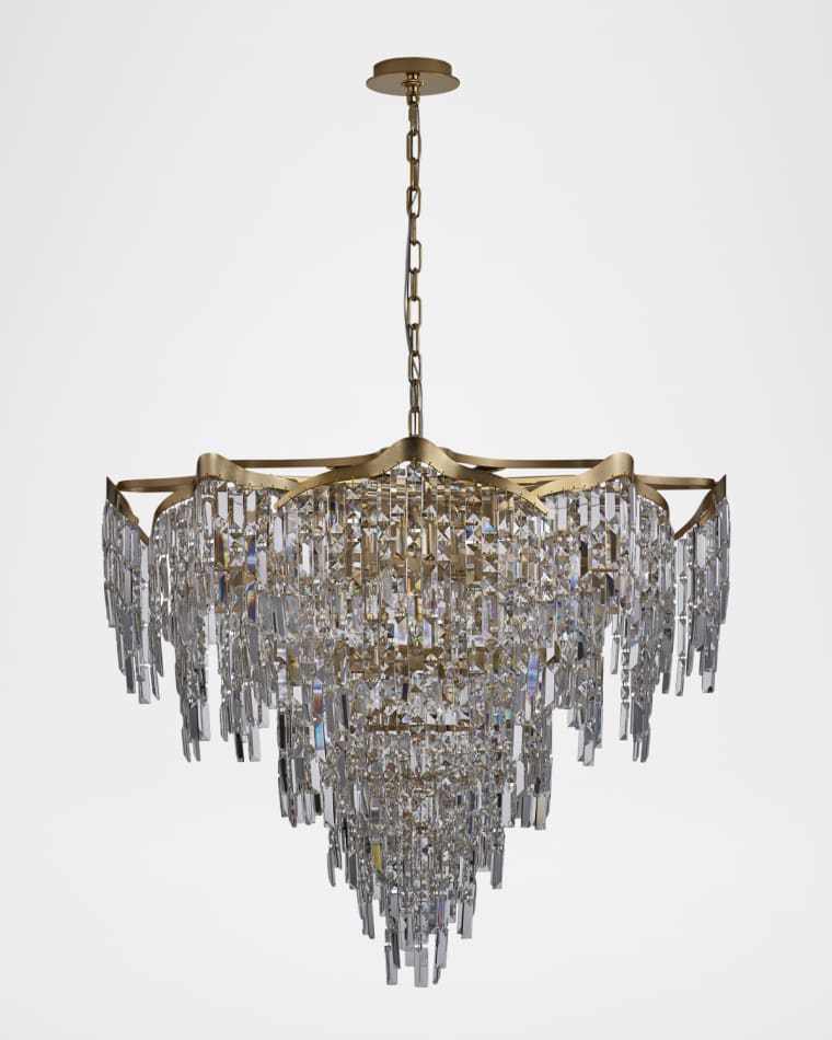 Allegri Crystal by Kalco Lighting Cadere 40" 24-Light Crystal Chandelier
