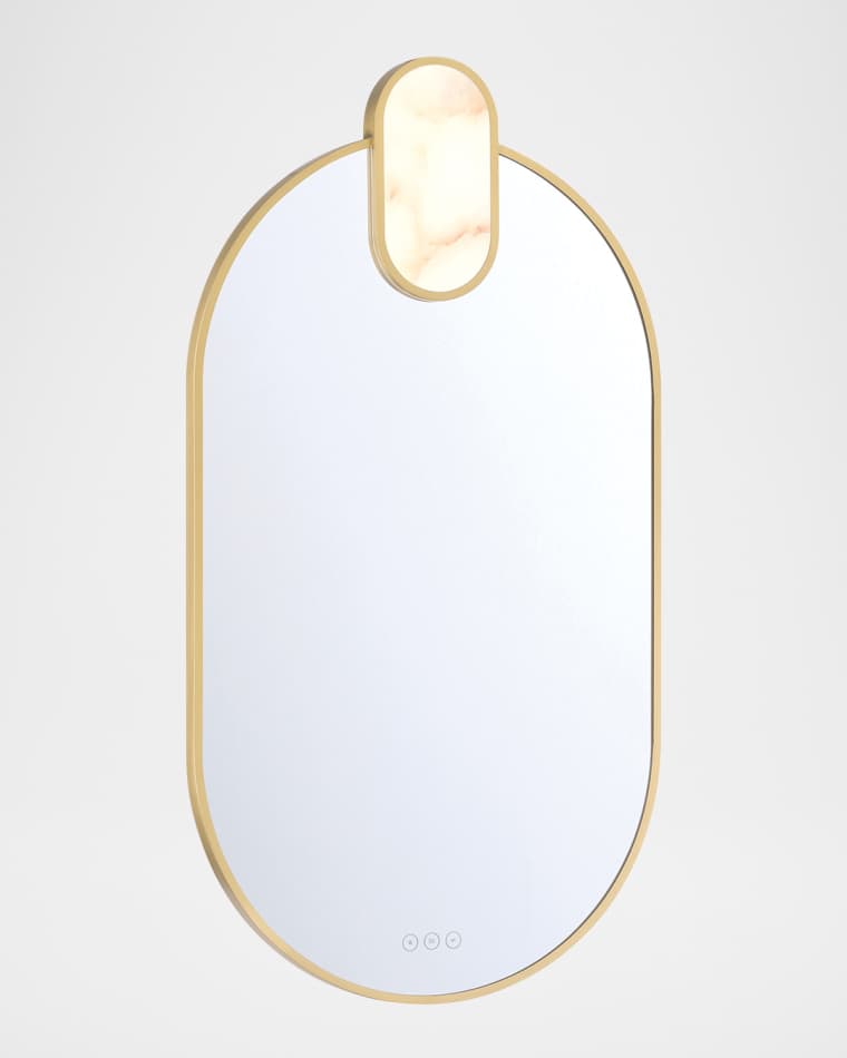 Eurofase Mrissa 39" LED Lighted Mirror, Gold