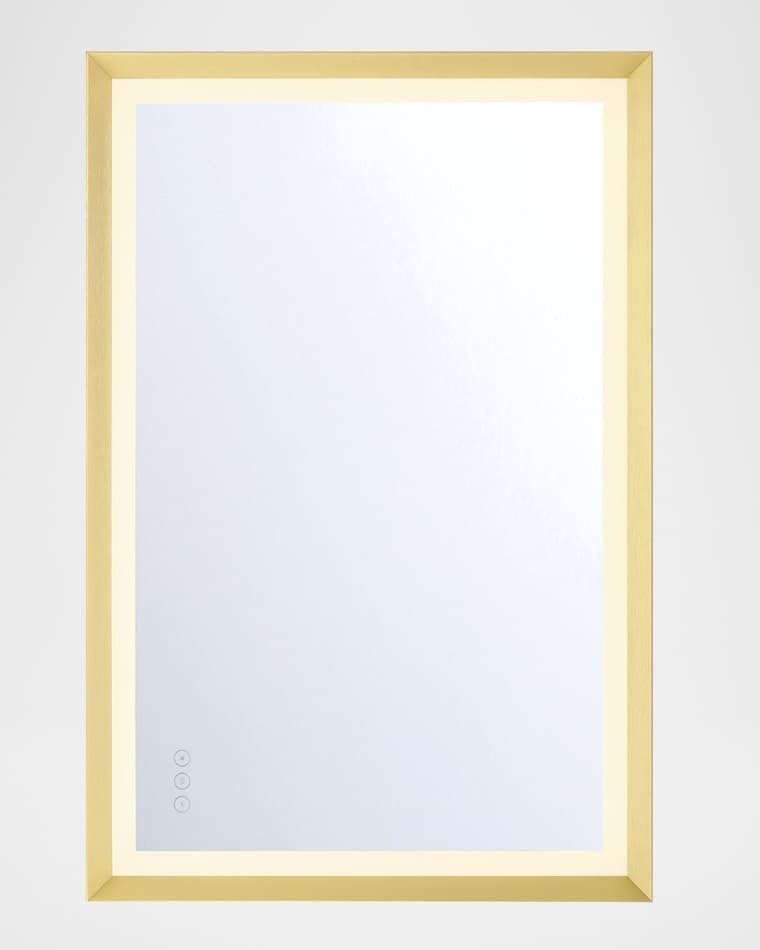 Eurofase Artell 36" LED Lighted Mirror, Gold