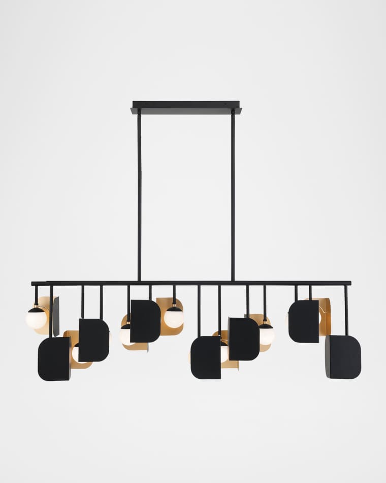 Eurofase Cornice 60" 14-Light LED Linear Chandelier