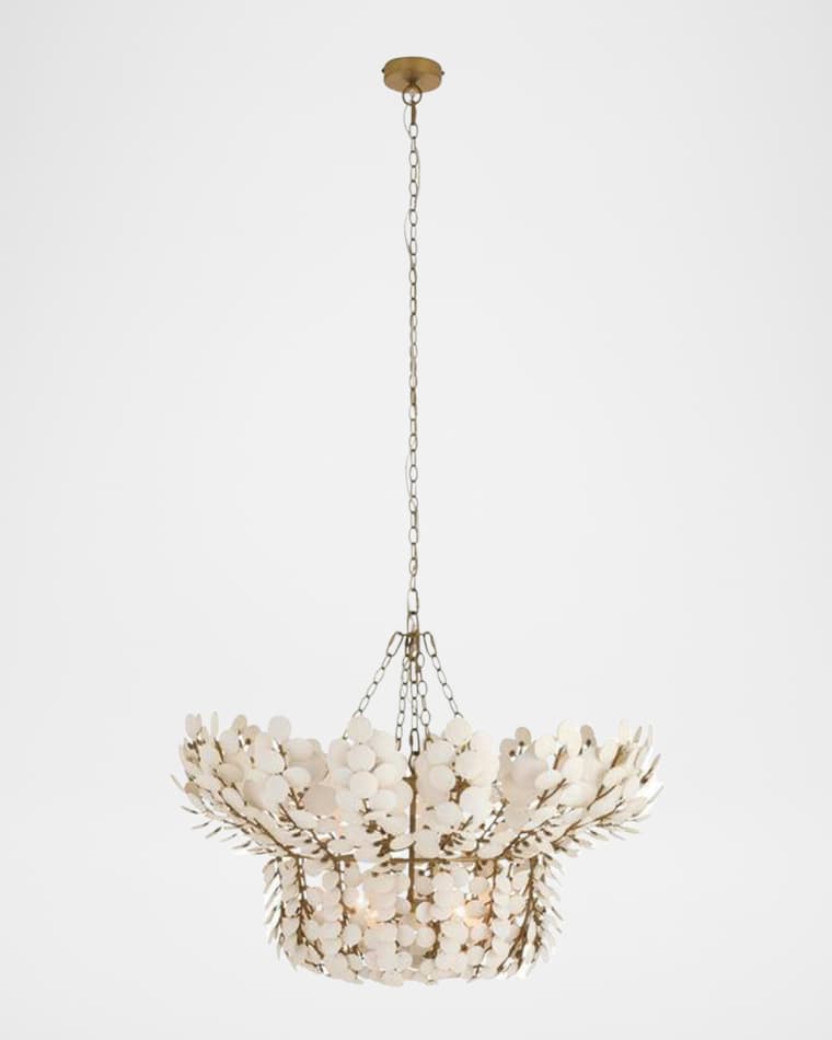 Arteriors Bilal 40" 8-Light Coconut Shell Chandelier