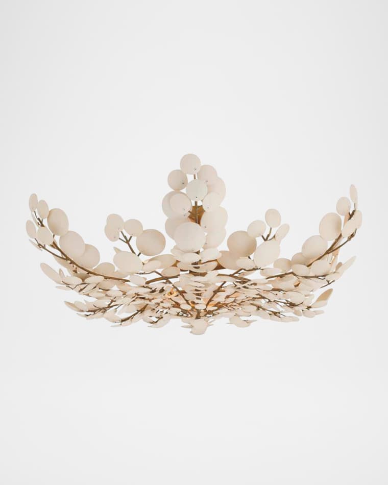 Arteriors Bilal 38" 3-Light Coconut Shell Flush Mount