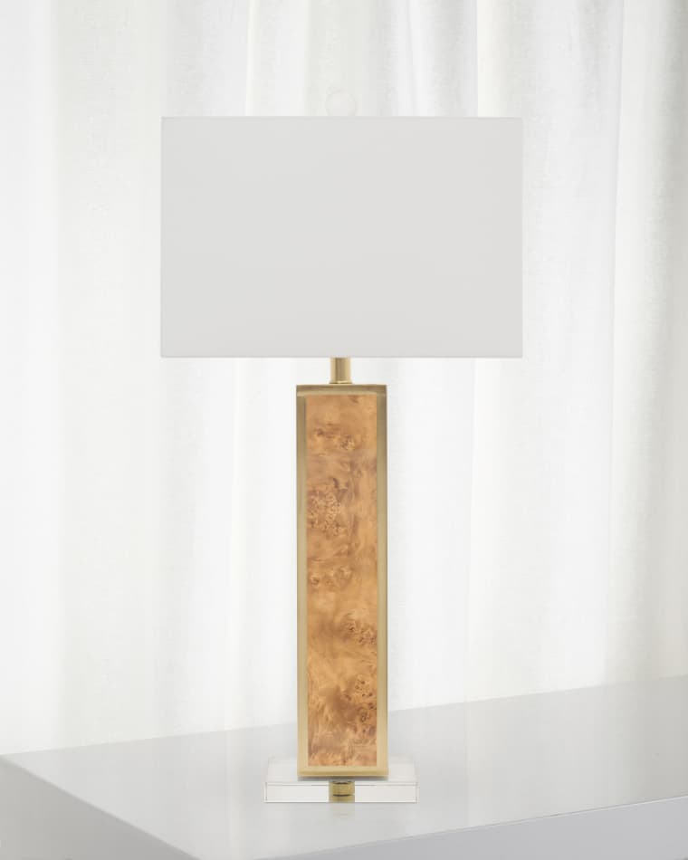 Couture Lamps Blair 32" Faux Burlwood Table Lamp