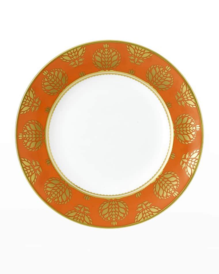 Royal Crown Derby Bristol Belle Orange Border Salad Plate