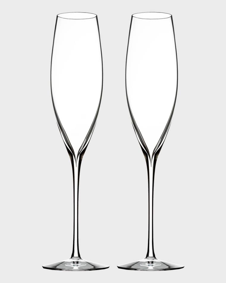 Waterford Crystal Elegance Champagne Flutes, Set of 2