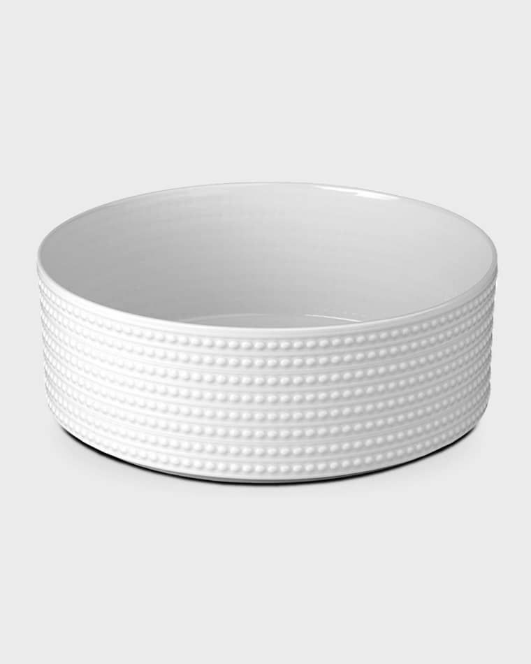 L'Objet Perlee Large Deep Round Bowl
