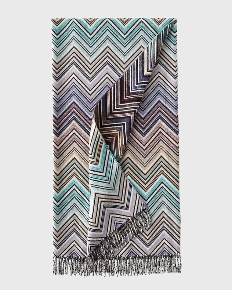 Missoni Home Perseo Zigzag Wool/Cashmere Throw, 51" x 75"