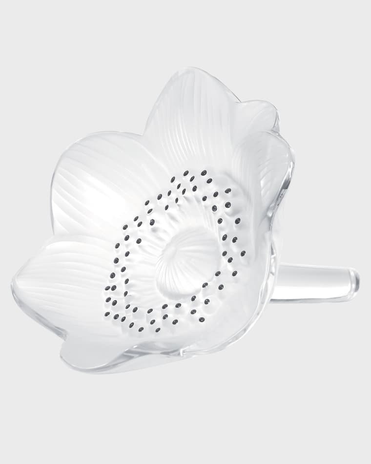 Lalique Anemone Flower Sculpture