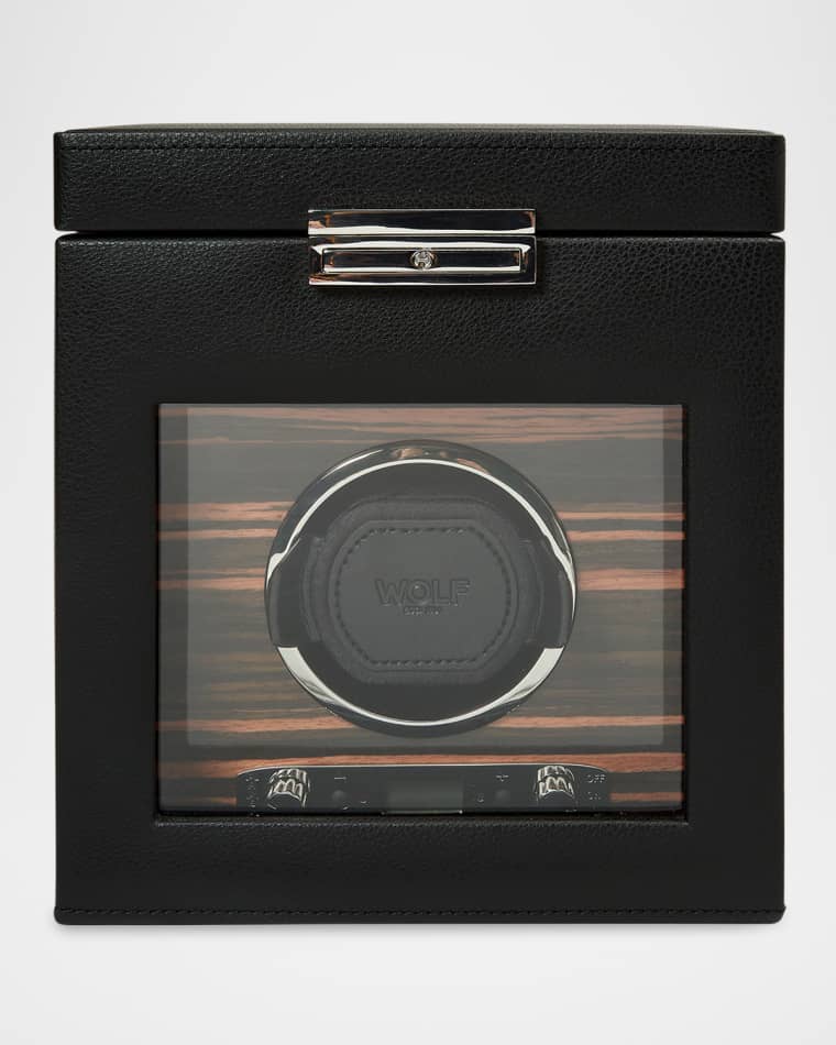 WOLF Roadster Single Watch Winder with Storage