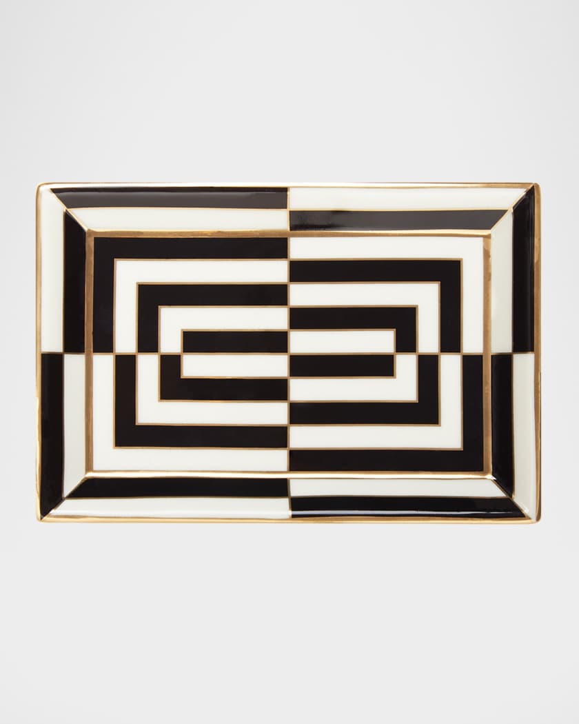 Op Art Rectangle Tray