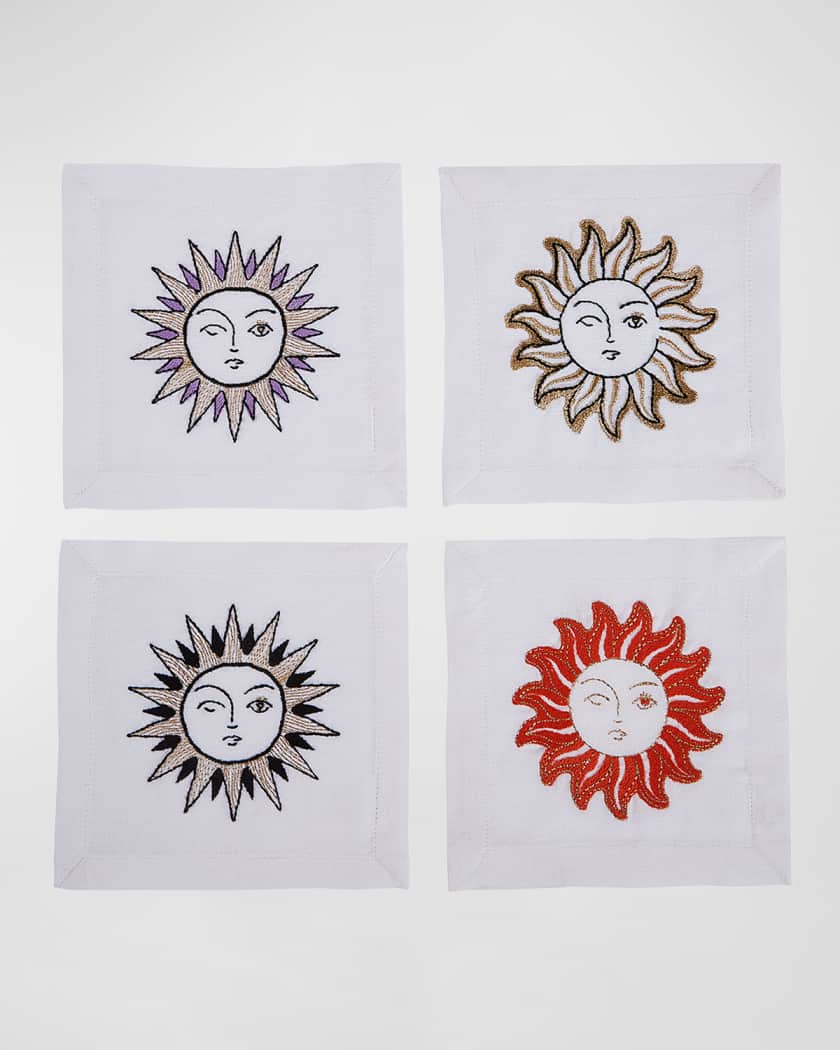 Sun Cocktail Napkins, Set of 4