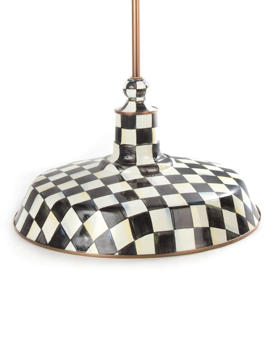 Image 2 of 5: Courtly Check Barn Pendant Lamp, 18"