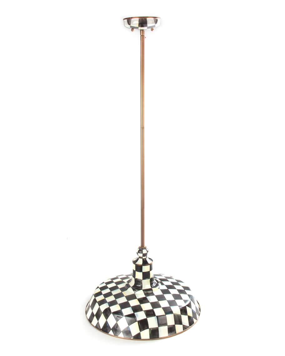 Image 1 of 5: Courtly Check Barn Pendant Lamp, 18"