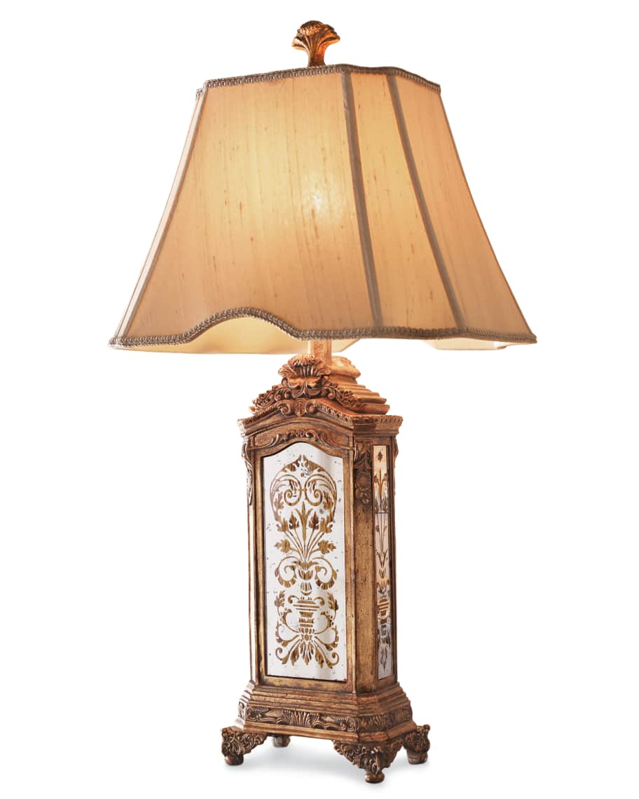 Couture lamps mirrored table lamp online