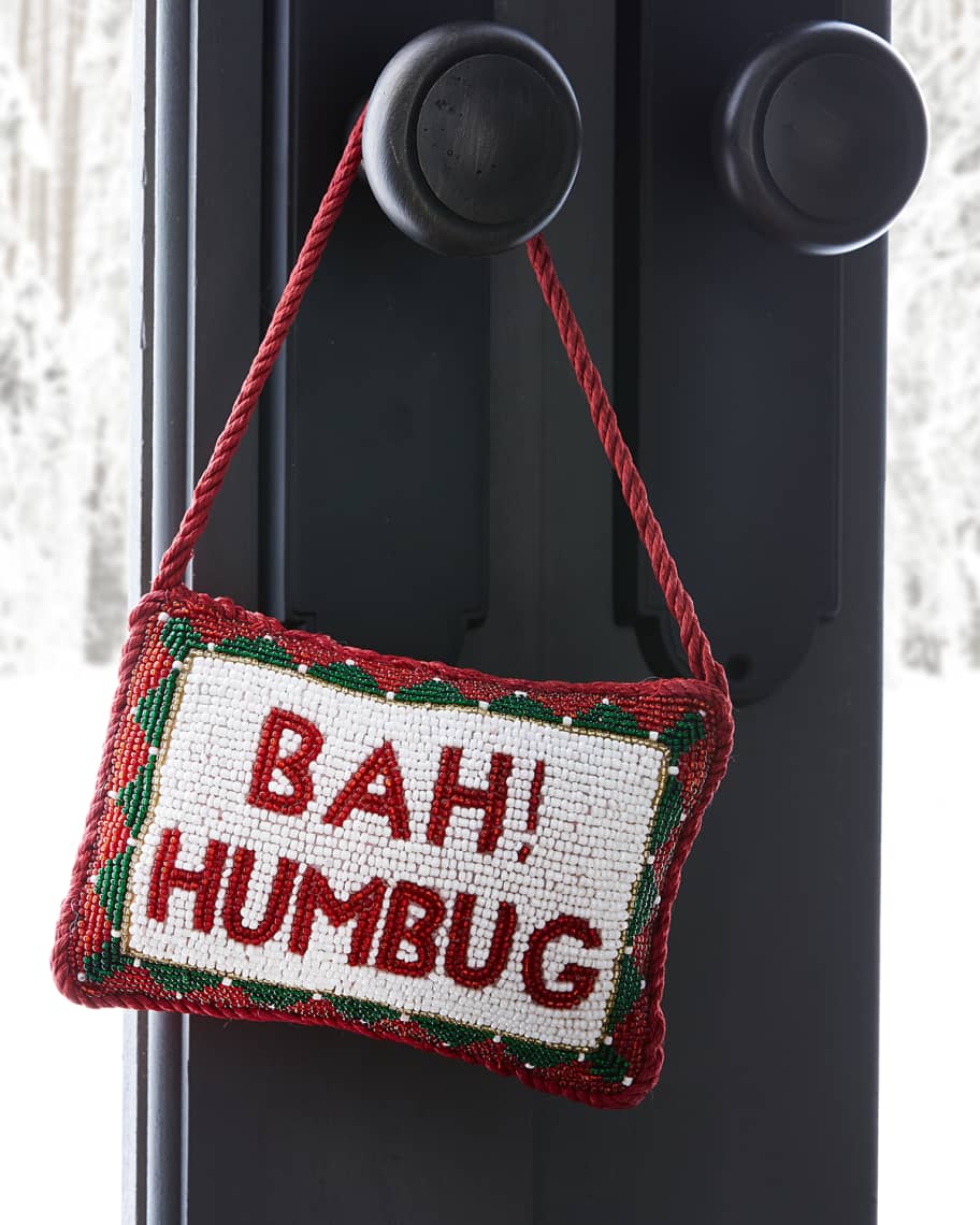 Image 1 of 1: "Bah! Humbug" Door Knocker