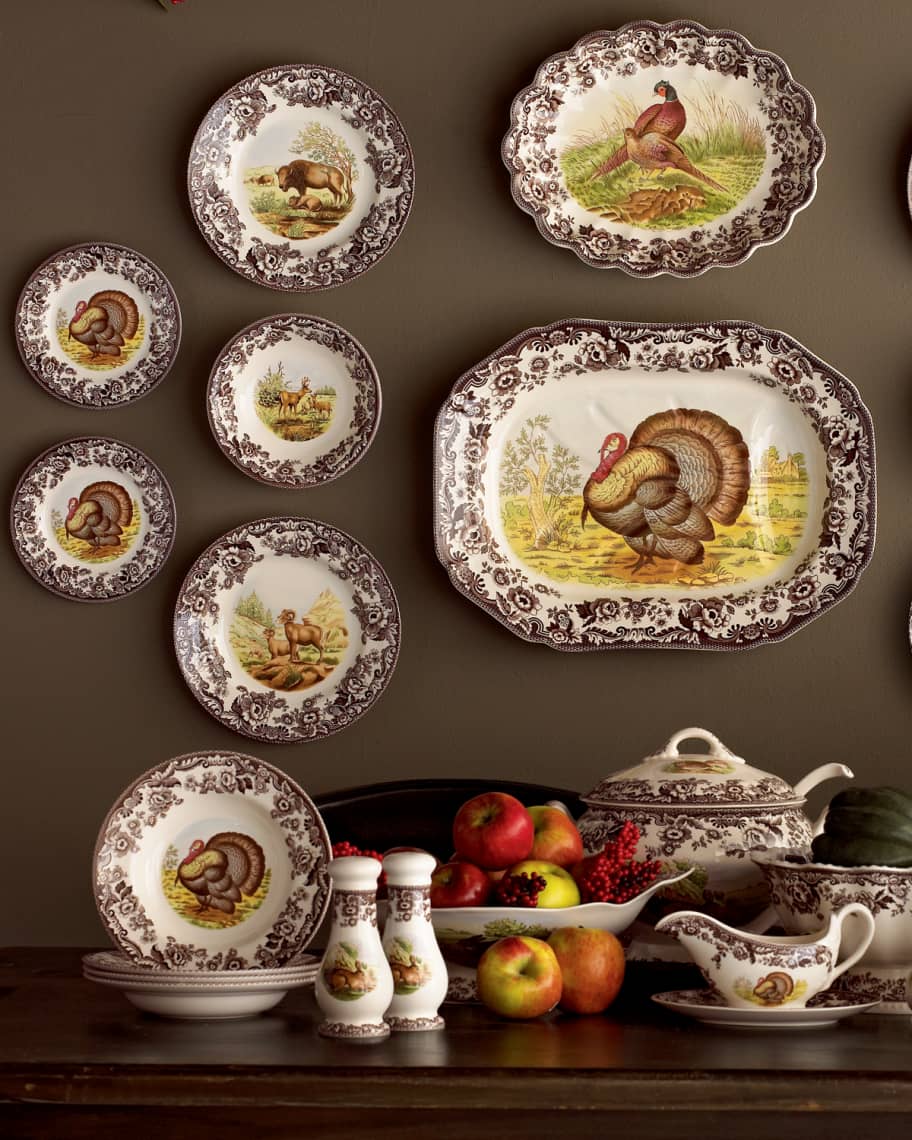 Image 1 of 1: Turkey Dinner Plates, Set of 4