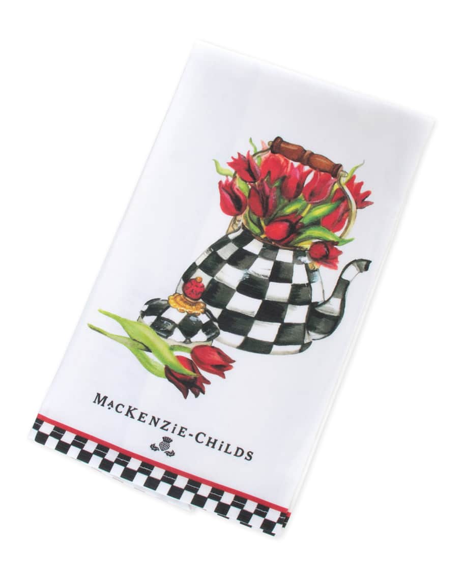 Image 1 of 1: Tulip Tea Kettle Dish Towel