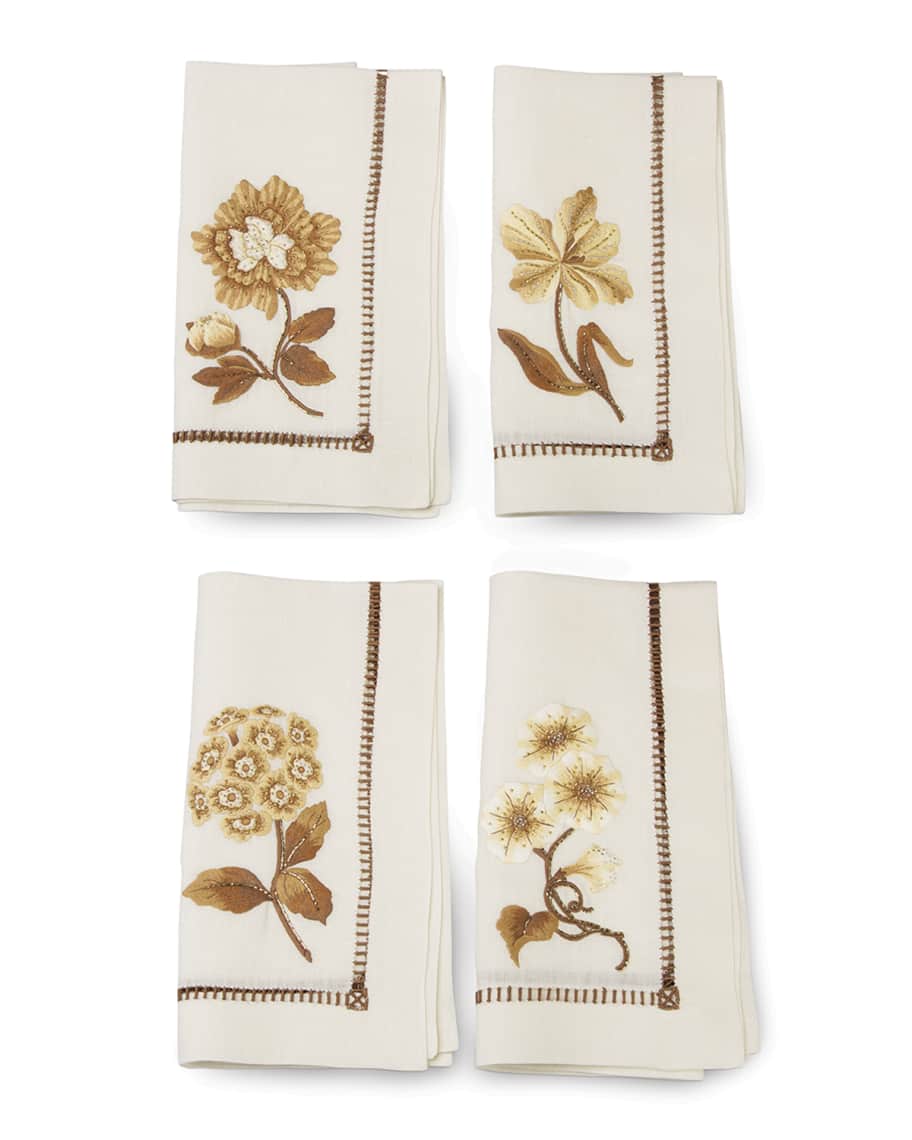 Image 2 of 3: Floral Dinner Napkins, 4-Piece Set