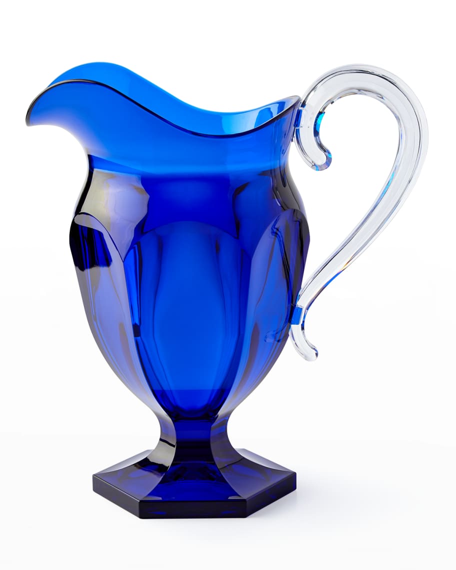 Image 1 of 1: Blue/Clear Roberta Pitcher