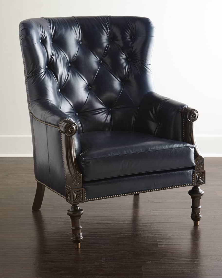 Image 1 of 3: Adrian Leather Chair