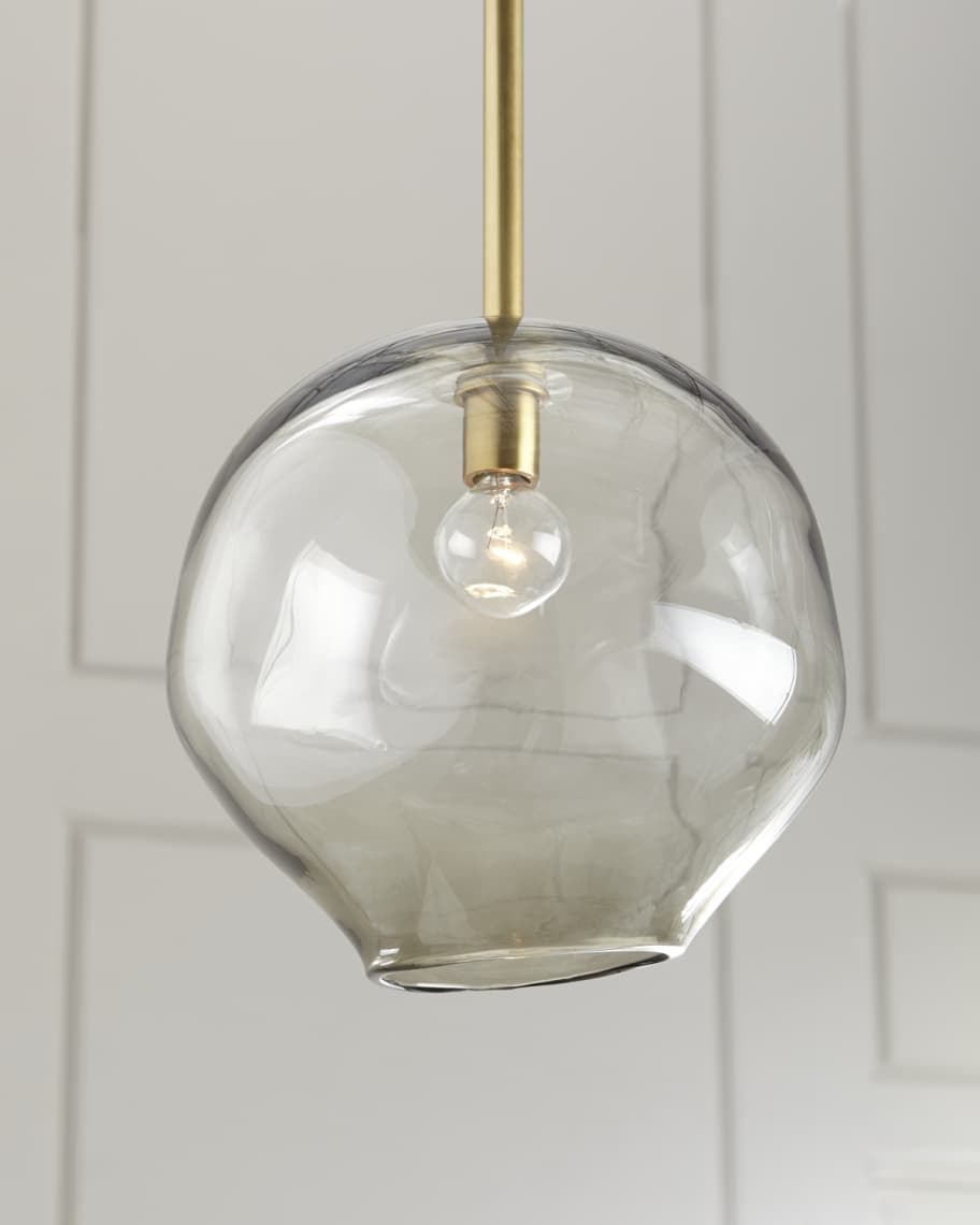 Image 1 of 1: Molten Large 1-Light Smoke Pendant